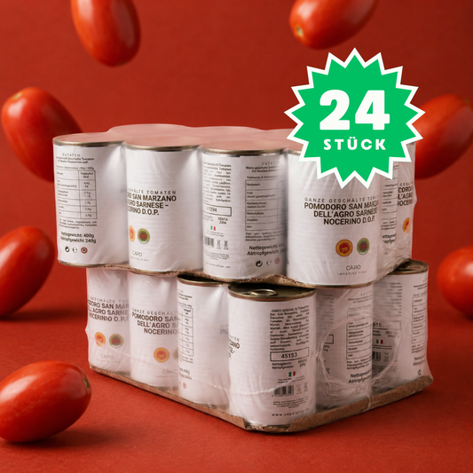 24 x San Marzano DOP - Ganze geschälte Tomaten