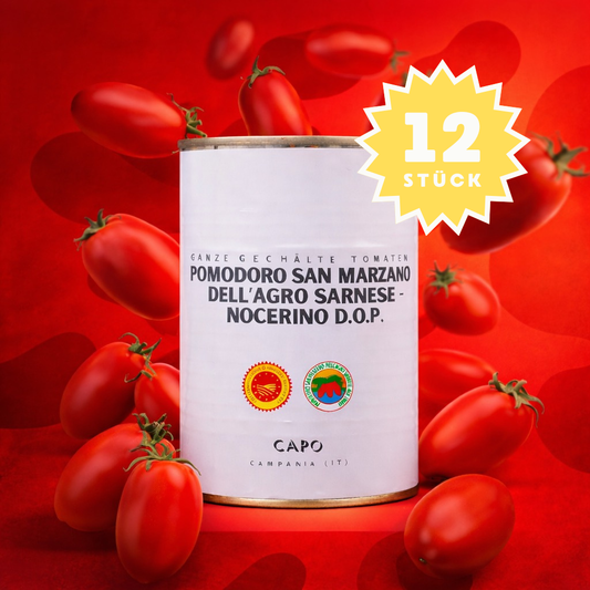 12 x San Marzano DOP - Ganze geschälte Tomaten