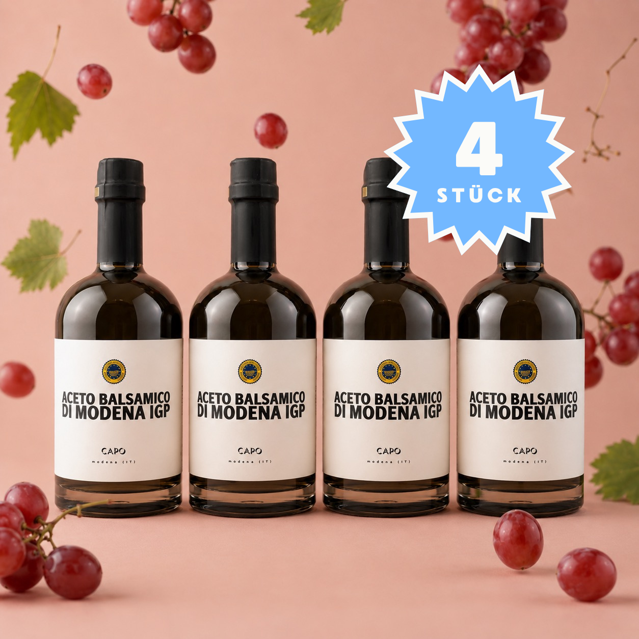 4 x 500 ml Aceto Balsamico di Modena IGP