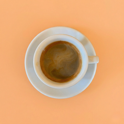 6 x Cappuccino Tasse - TRICOLORE