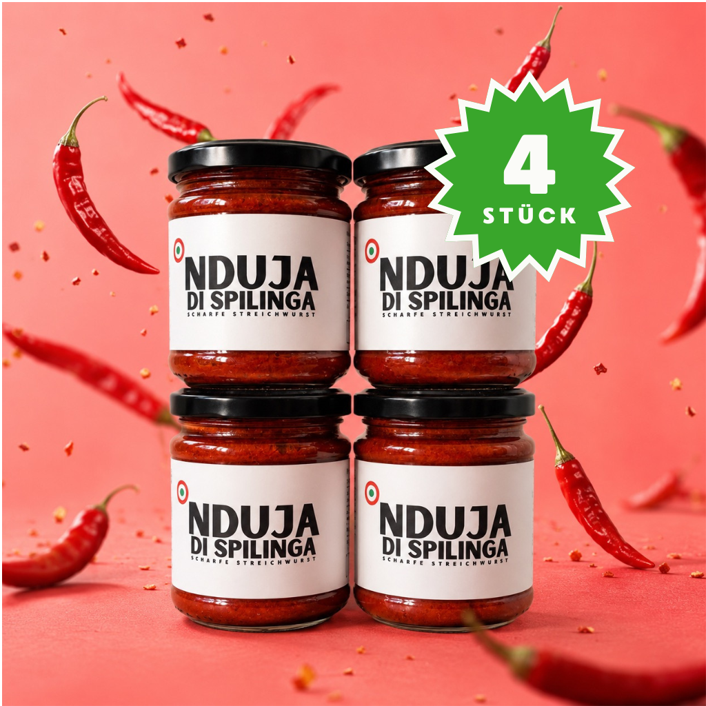 4 x Nduja - Scharfe Streichwurst