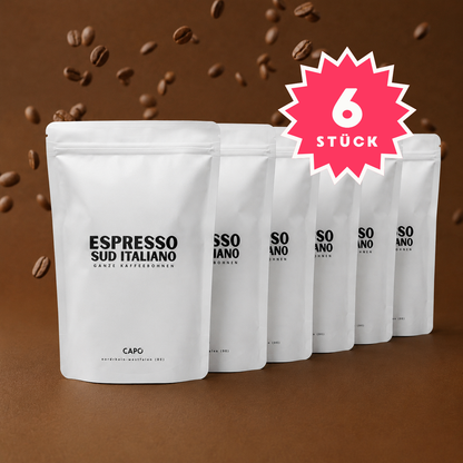 6 x 250 g (1,5 kg) Espresso "Sud Italiano" - Ganze Bohnen